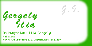 gergely ilia business card